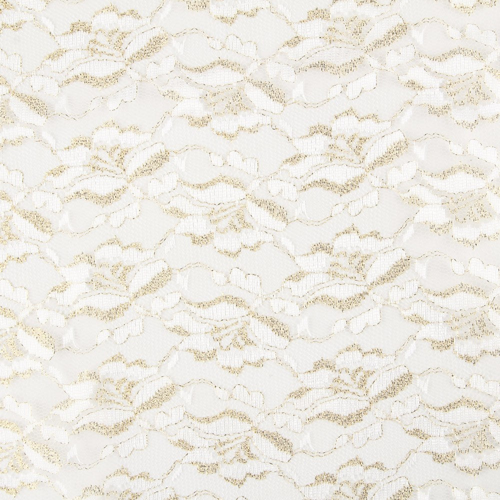 Encaje Lurex Blanco Oro - Ribes y Casals
