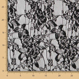 Encaje Fino Floral Negro - Ribes y Casals