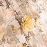 Encaje Lurex Fantasía Salmón - Ribes y Casals