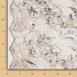 Retal Encaje Ramas Lentejuela Gris 200x130 cm - Ribes y Casals