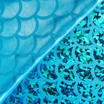 Foil Printed Escamas Hologram Azul - Ribes y Casals