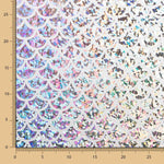 Foil Printed Escamas Hologram Blanco - Ribes y Casals