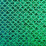 Foil Printed Escamas Hologram Verde - Ribes y Casals