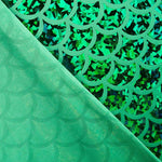 Foil Printed Escamas Hologram Verde - Ribes y Casals