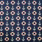 Estampado Algodón Marinero Rojo - Ribes y Casals