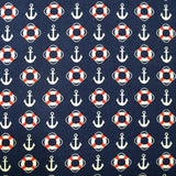 Estampado Algodón Marinero Rojo - Ribes y Casals