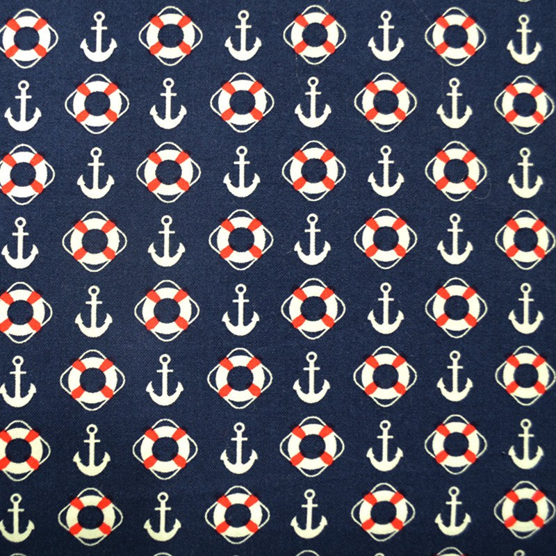 Estampado Algodón Marinero Rojo - Ribes y Casals