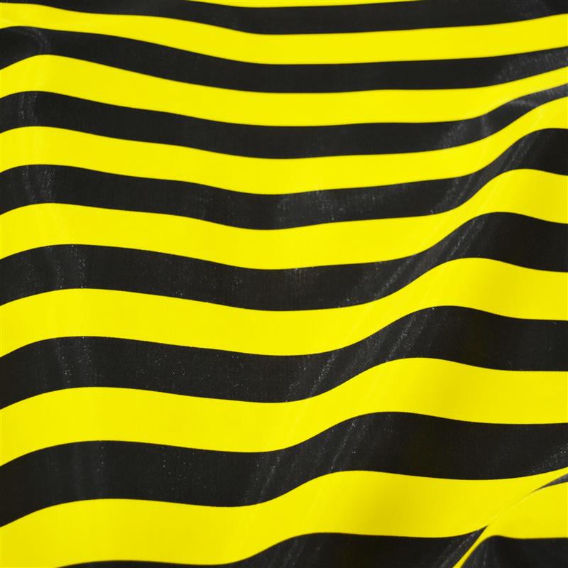 Estampados Satén Metálico Amarillo Negro - Ribes y Casals