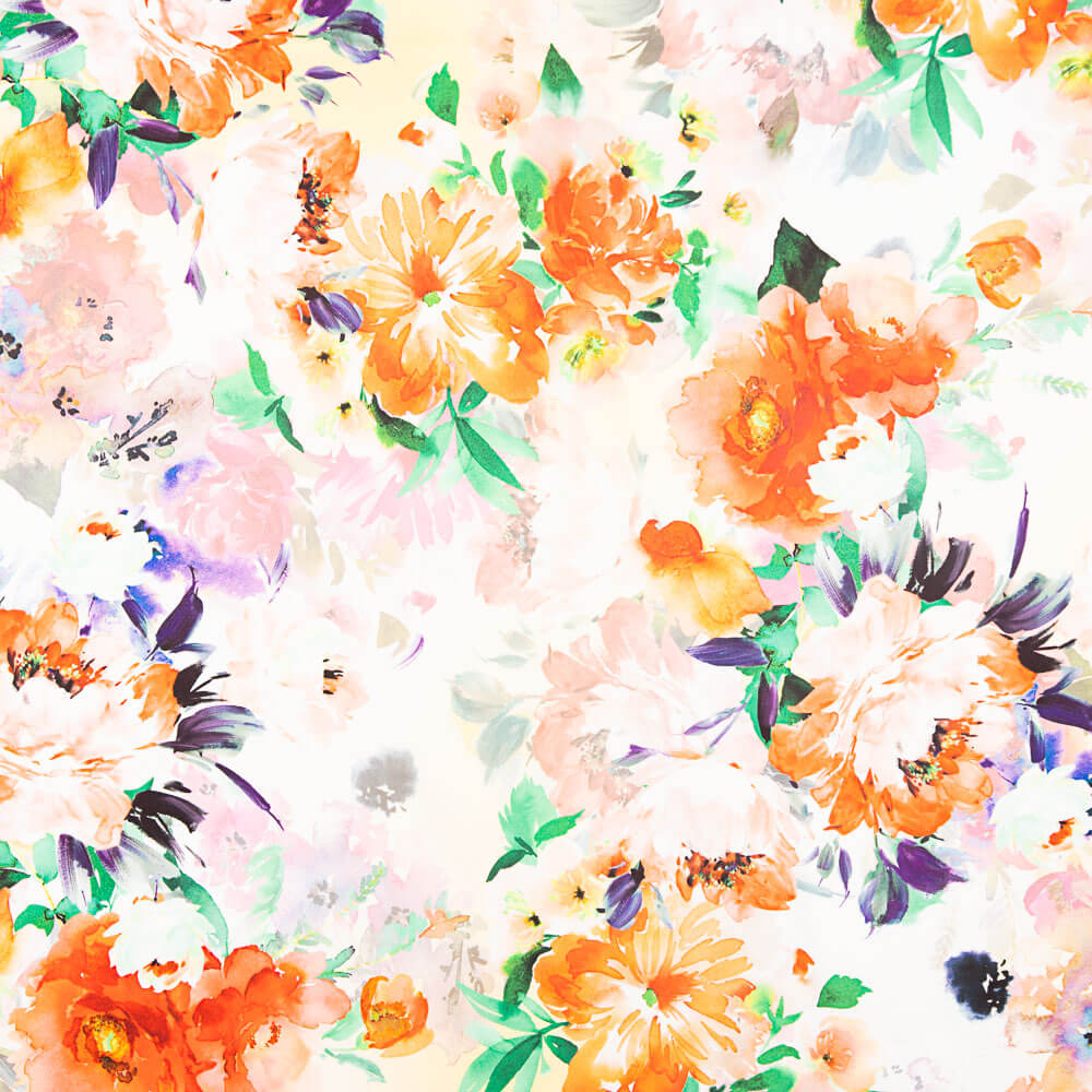 Fama Strech Flor Primavera Gris Porcelana - Ribes y Casals