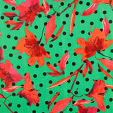 Fama Strecht Flores Lunar Verde - Ribes y Casals