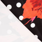 Fama Strecht Flores Lunar Negro - Ribes y Casals