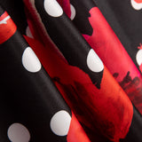 Fama Strecht Flores Lunar Negro - Ribes y Casals