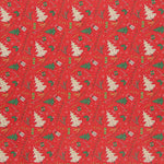 Fieltro Estampado Navidad Árboles Rojo - Ribes y Casals