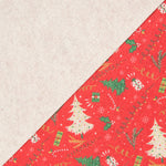 Fieltro Estampado Navidad Árboles Rojo - Ribes y Casals