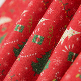 Fieltro Estampado Navidad Árboles Rojo - Ribes y Casals