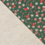 Fieltro Estampado Navidad Calcetín Verde - Ribes y Casals