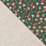 Fieltro Estampado Navidad Calcetín Verde - Ribes y Casals