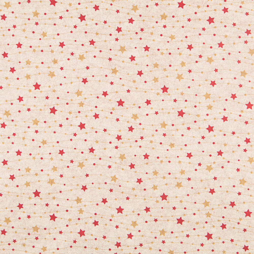 Fieltro Estampado Navidad Estrellas - Ribes y Casals