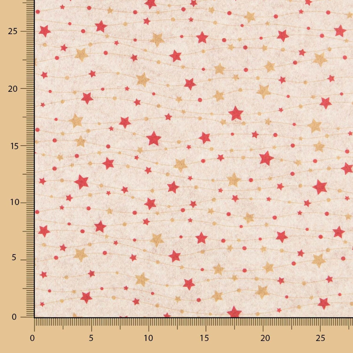 Fieltro Estampado Navidad Estrellas - Ribes y Casals