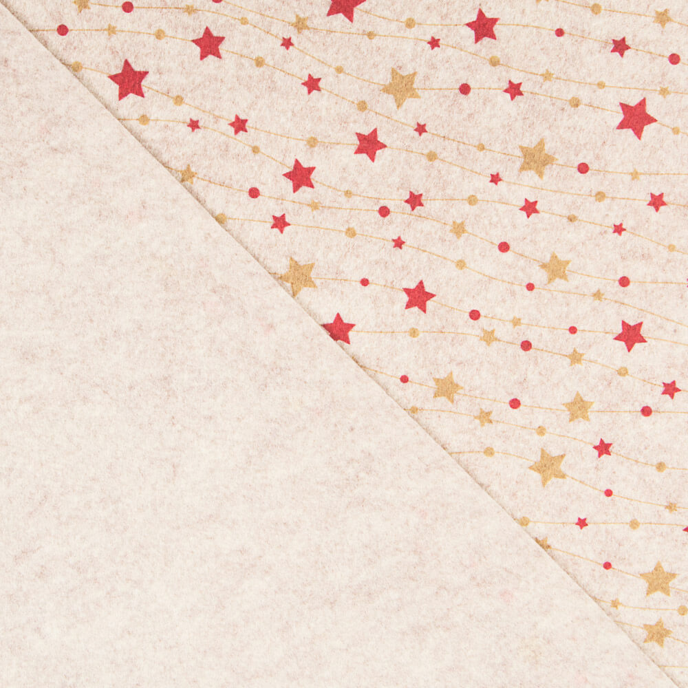 Fieltro Estampado Navidad Estrellas - Ribes y Casals