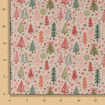 Fieltro Estampado Navidad Árboles Gris - Ribes y Casals