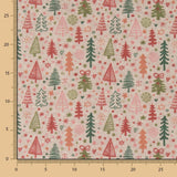 Fieltro Estampado Navidad Árboles Gris - Ribes y Casals