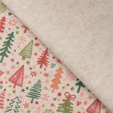 Fieltro Estampado Navidad Árboles Gris - Ribes y Casals