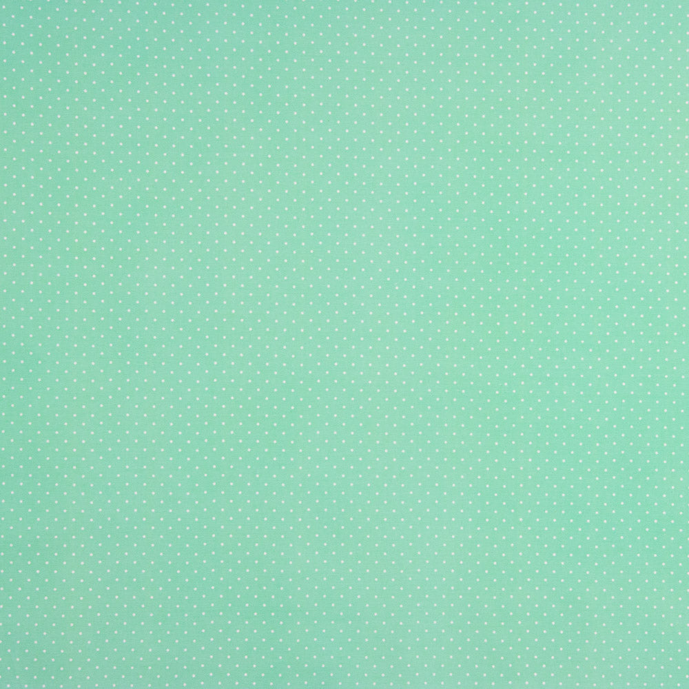 Popelín Estampado Flamenca Lunar 1mm Verde - Ribes y Casals