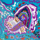 Crepe Poliéster Cachemire Turquesa - Ribes y Casals