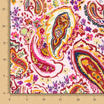 Crepe Poliéster Cachemire Rojos - Ribes y Casals