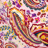 Crepe Poliéster Cachemire Rojos - Ribes y Casals