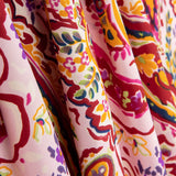 Crepe Poliéster Cachemire Rojos - Ribes y Casals