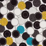 Gabardina Elástica Lunar Punteado Amarillo - Ribes y Casals