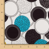 Gabardina Elástica Lunar Punteado Amarillo - Ribes y Casals