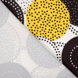 Gabardina Elástica Lunar Punteado Amarillo - Ribes y Casals