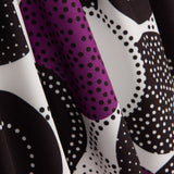 Gabardina Elástica Lunar Punteado Rojo - Ribes y Casals