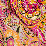 Crepe Poliéster Cachemire Saturado Fucsias - Ribes y Casals