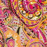 Crepe Poliéster Cachemire Saturado Fucsias - Ribes y Casals