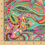 Crepe Poliéster Cachemire Saturado Verde Jade - Ribes y Casals