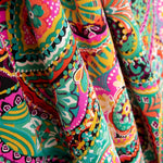 Crepe Poliéster Cachemire Saturado Verde Jade - Ribes y Casals