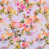 Crepe Floral Malva - Ribes y Casals