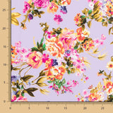 Crepe Floral Malva - Ribes y Casals