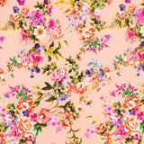 Crepe Floral Salmón - Ribes y Casals