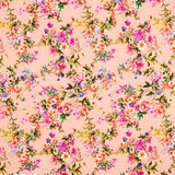 Crepe Floral Salmón - Ribes y Casals