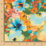 Fama Strecht Flores Acuarela Verde - Ribes y Casals