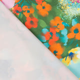 Fama Strecht Flores Acuarela Verde - Ribes y Casals