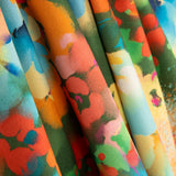 Fama Strecht Flores Acuarela Verde - Ribes y Casals