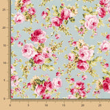 Crepe Cretona Verde Agua - Ribes y Casals