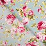 Crepe Cretona Verde Agua - Ribes y Casals