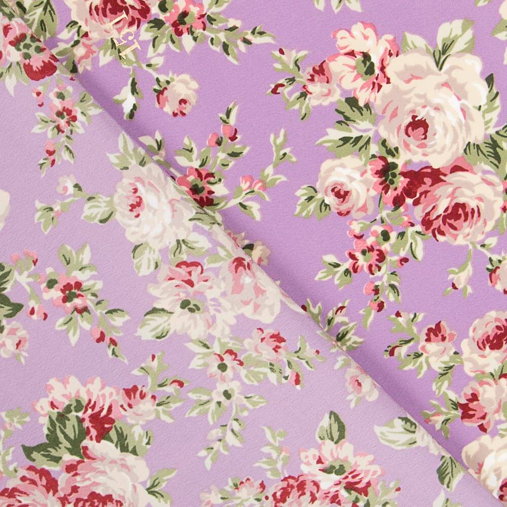 Crepe Cretona Malva - Ribes y Casals